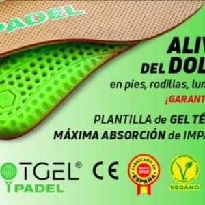 plantillas de gel pádel