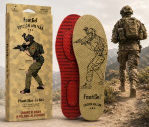 Plantillas de gel para militar, Plantillas para calzado militar